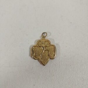 Vintage Brownie / Girl Scout Gold-Tone Locket Charm